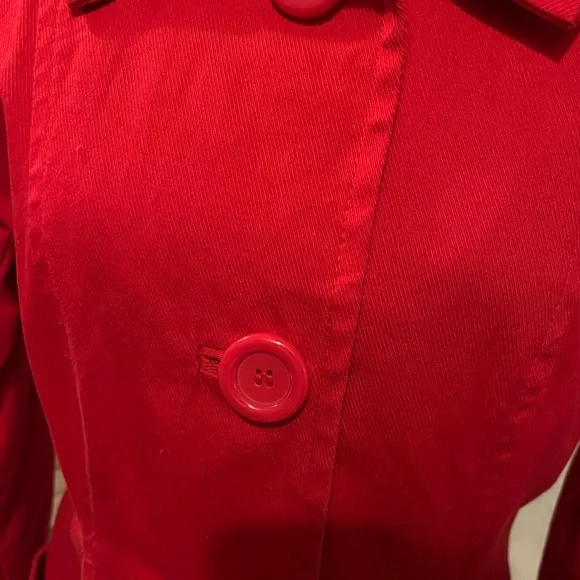 H&M Red 3/4 length Jacket Size 12 - Picture 3 of 6